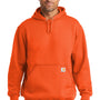Carhartt Mens Hooded Sweatshirt Hoodie w/ Pouch Pocket - Brite Orange