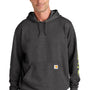 Carhartt Mens Hooded Sweatshirt Hoodie w/ Pouch Pocket - Heather Carbon Grey