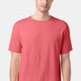 ComfortWash By Hanes Mens Short Sleeve Crewneck T-Shirt - Coral Craze Pink