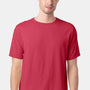ComfortWash By Hanes Mens Short Sleeve Crewneck T-Shirt - Crimson Fall