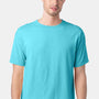 ComfortWash By Hanes Mens Short Sleeve Crewneck T-Shirt - Freshwater Blue
