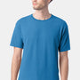 ComfortWash By Hanes Mens Short Sleeve Crewneck T-Shirt - Summer Sky Blue