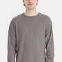 ComfortWash By Hanes Mens Long Sleeve Crewneck T-Shirt - Concrete Grey
