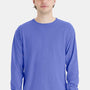 ComfortWash By Hanes Mens Long Sleeve Crewneck T-Shirt - Deep Forte Purple