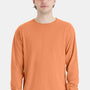 ComfortWash By Hanes Mens Long Sleeve Crewneck T-Shirt - Horizon Orange