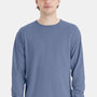 ComfortWash By Hanes Mens Long Sleeve Crewneck T-Shirt - Saltwater Blue