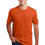 District Mens Perfect Blend Short Sleeve Crewneck T-Shirt - Heather Deep Orange