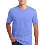 District Mens Perfect Blend Short Sleeve Crewneck T-Shirt - Heather Electric Purple