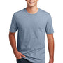 District Mens Perfect Blend Short Sleeve Crewneck T-Shirt - Heather Flint Blue