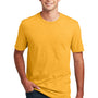 District Mens Perfect Blend Short Sleeve Crewneck T-Shirt - Heather Gold