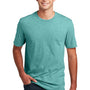 District Mens Perfect Blend Short Sleeve Crewneck T-Shirt - Heather Eucalyptus Blue