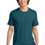 District Mens Perfect Weight Short Sleeve Crewneck T-Shirt - Heather Caribbean Blue