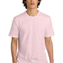 District Mens Perfect Weight Short Sleeve Crewneck T-Shirt - Carnation Pink