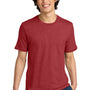 District Mens Perfect Weight Short Sleeve Crewneck T-Shirt - Heather Red