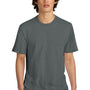 District Mens Perfect Weight Short Sleeve Crewneck T-Shirt - Metal Grey