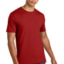 District Mens Perfect Weight Icon Short Sleeve Crewneck T-Shirt - Classic Red