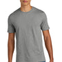 District Mens Perfect Weight Icon Short Sleeve Crewneck T-Shirt - Heather Steel Grey