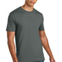 District Mens Perfect Weight Icon Short Sleeve Crewneck T-Shirt - Metal Grey