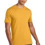 District Mens Perfect Weight Icon Short Sleeve Crewneck T-Shirt - Warm Gold