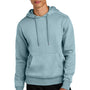 District Mens Perfect Weight Fleece Hooded Sweatshirt Hoodie w/ Pouch Pocket - Fog Blue