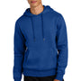District Mens Perfect Weight Fleece Hooded Sweatshirt Hoodie w/ Pouch Pocket - Deep Royal Blue