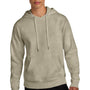 District Mens Perfect Weight Fleece Hooded Sweatshirt Hoodie w/ Pouch Pocket - Heather Latte Brown