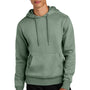District Mens Perfect Weight Fleece Hooded Sweatshirt Hoodie w/ Pouch Pocket - Laurel Green