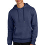 District Mens Perfect Weight Fleece Hooded Sweatshirt Hoodie w/ Pouch Pocket - Tanzanite Blue