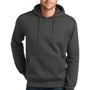 District Mens Perfect Weight Fleece Hooded Sweatshirt Hoodie w/ Pouch Pocket - Charcoal Grey
