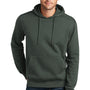 District Mens Perfect Weight Fleece Hooded Sweatshirt Hoodie w/ Pouch Pocket - Heather Forest Green - Closeout