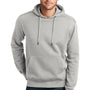 District Mens Perfect Weight Fleece Hooded Sweatshirt Hoodie w/ Pouch Pocket - Heather Steel Grey