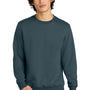 District Mens Perfect Weight Fleece Crewneck Sweatshirt - Deep Steel Blue