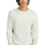 District Mens Perfect Weight Fleece Crewneck Sweatshirt - Onyx White