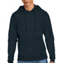 District Mens Perfect Tri Fleece Hooded Sweatshirt Hoodie w/ Pouch Pocket - New Navy Blue