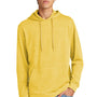 District Mens Perfect Tri Fleece Hooded Sweatshirt Hoodie w/ Pouch Pocket - Heather Ochre Yellow