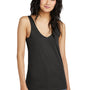 District Womens Perfect Blend CVC V-Neck Tank Top - Black