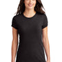 District Womens Fitted Perfect Tri Short Sleeve Crewneck T-Shirt - Black Frost