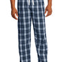 District Mens Flannel Plaid Lounge Pants - True Navy Blue