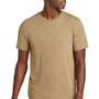 District Mens Perfect Weight CVC Short Sleeve Crewneck T-Shirt - Heather Dune Brown