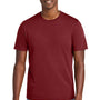District Mens Perfect Weight CVC Short Sleeve Crewneck T-Shirt - Garnet Red