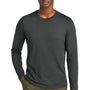 District Mens Perfect Weight CVC Long Sleeve Crewneck T-Shirt - Charcoal Grey