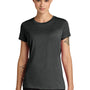 District Womens Perfect Weight CVC Short Sleeve Crewneck T-Shirt - Heather Jet Black