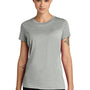 District Womens Perfect Weight CVC Short Sleeve Crewneck T-Shirt - Heather Light Grey
