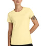 District Womens Perfect Weight CVC Short Sleeve Crewneck T-Shirt - Soft Yellow