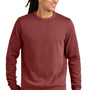 District Mens District Wash Fleece Crewneck Sweatshirt - Garnet Red