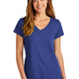 District Womens The Concert Short Sleeve V-Neck T-Shirt - Deep Royal Blue
