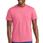 District Mens Very Important Short Sleeve Crewneck T-Shirt - Awareness Pink