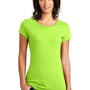 District Womens Very Important Short Sleeve Crewneck T-Shirt - Lime Shock Green - Closeout