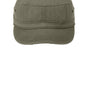 District Hats Mens Distressed Adjustable Military Hat - Olive Green