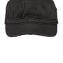 District Hats Mens Distressed Adjustable Military Hat - Black
